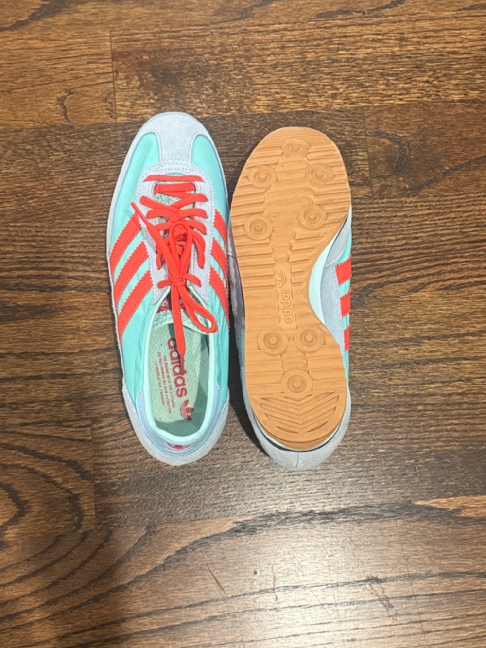 adidas Women’s SL72 OG 'Semi Flash Aqua Red' - Picture 4 of 5